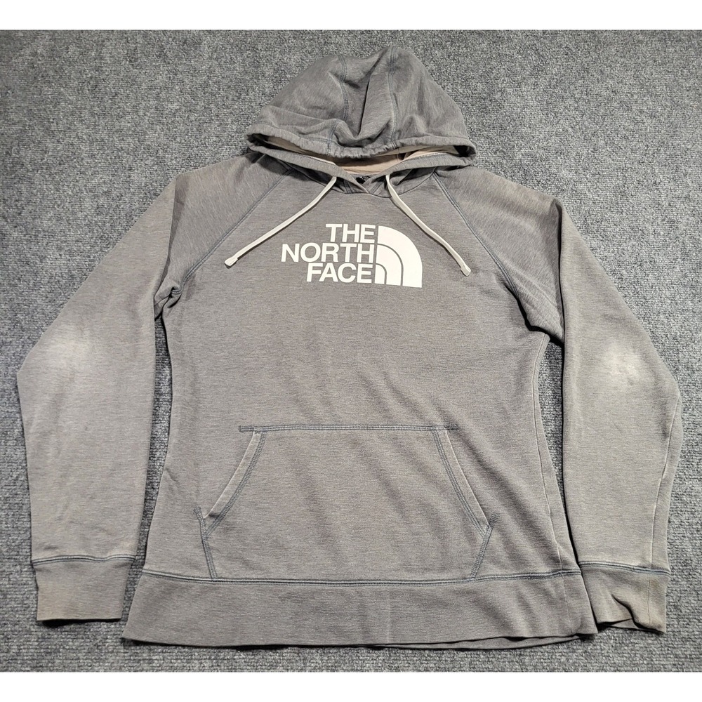 The North Face Women's Gray Half Dome Pullover Hoodie Sweatshirt Size Large